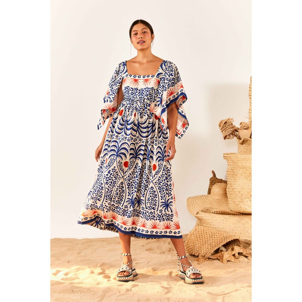 FARM RIO Afternoon Breeze Midi Dress